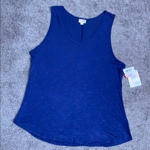 LuLaRoe dark blue stretchy tank top size 3XL NWT